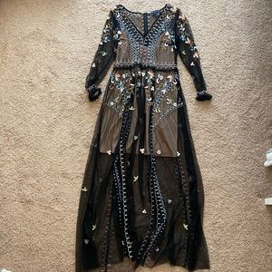 French Connection Embroidered Dress